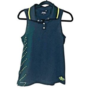 Ping Womens Golf Polo Shirt Top L Black Whitefish Lake MT Activewear Athletic